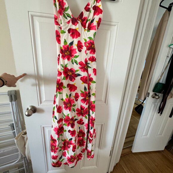 NWT Free People Finer Things Printed Midi Dress - XS - Picture 4 of 10